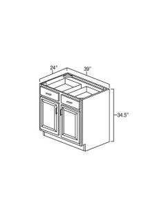 Carmel Shaker 39" Double Door Base Cabinet