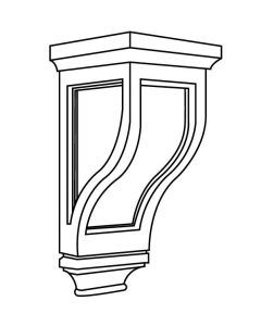 Winchester Grey 4.75x9.5" Small Corbels For Kitchen