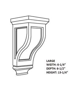 Winchester Grey 6.25x13.25" Large Corbels For Kitchen