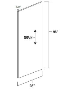 Bristol Chocolate 36x96" Island Panels For Kitchen