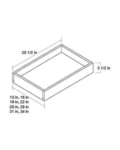 Platinum Shaker 15" Roll Out Trays For Kitchen
