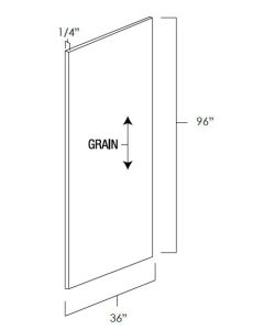 Bristol Chocolate 36" x 96" Stained Plywood For Kitchen