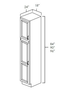Aspen White 18x84" Utility Cabinet For Kitchen