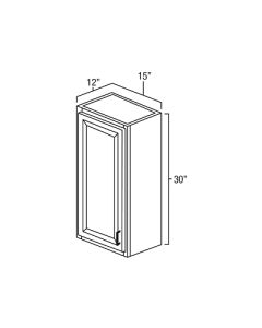 Fresh Sage - 15" x 30" Single Door Wall Cabinet