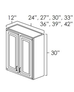 West Point Grey 24x30" Double Door Wall Cabinet For Kitchen