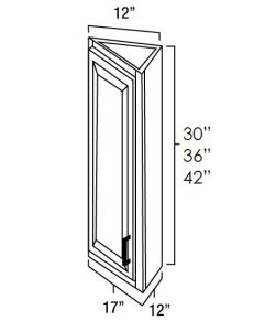 Fresh Sage - 12" x 30" Wall Corner Angle Cabinet